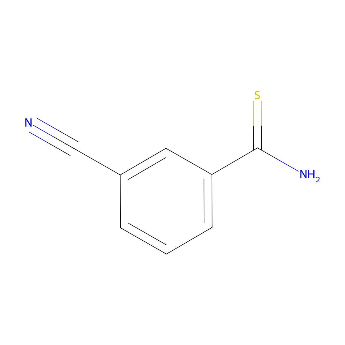 3-Cyanobenzene-1-carbothioamide molecular structure, CAS 78950-37-5