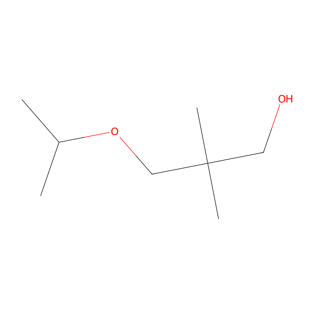 2,2-Dimethyl-3-(propan-2-yloxy)propan-1-ol molecular structure, CAS 78952-29-1