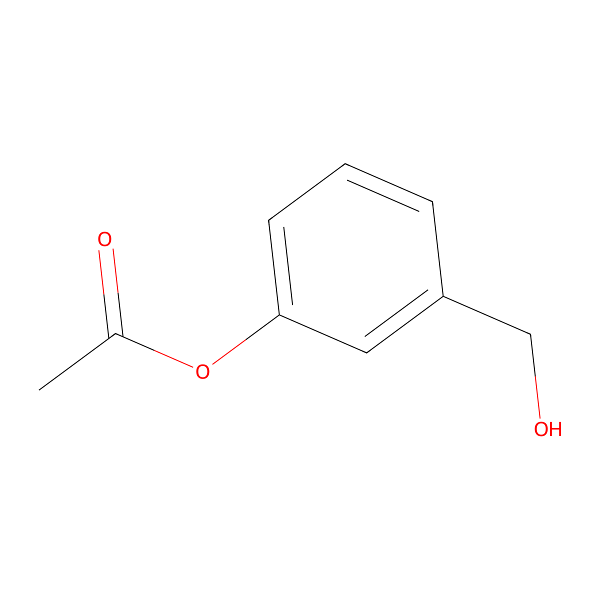 3-(Hydroxymethyl)phenyl acetate molecular structure, CAS 78957-20-7