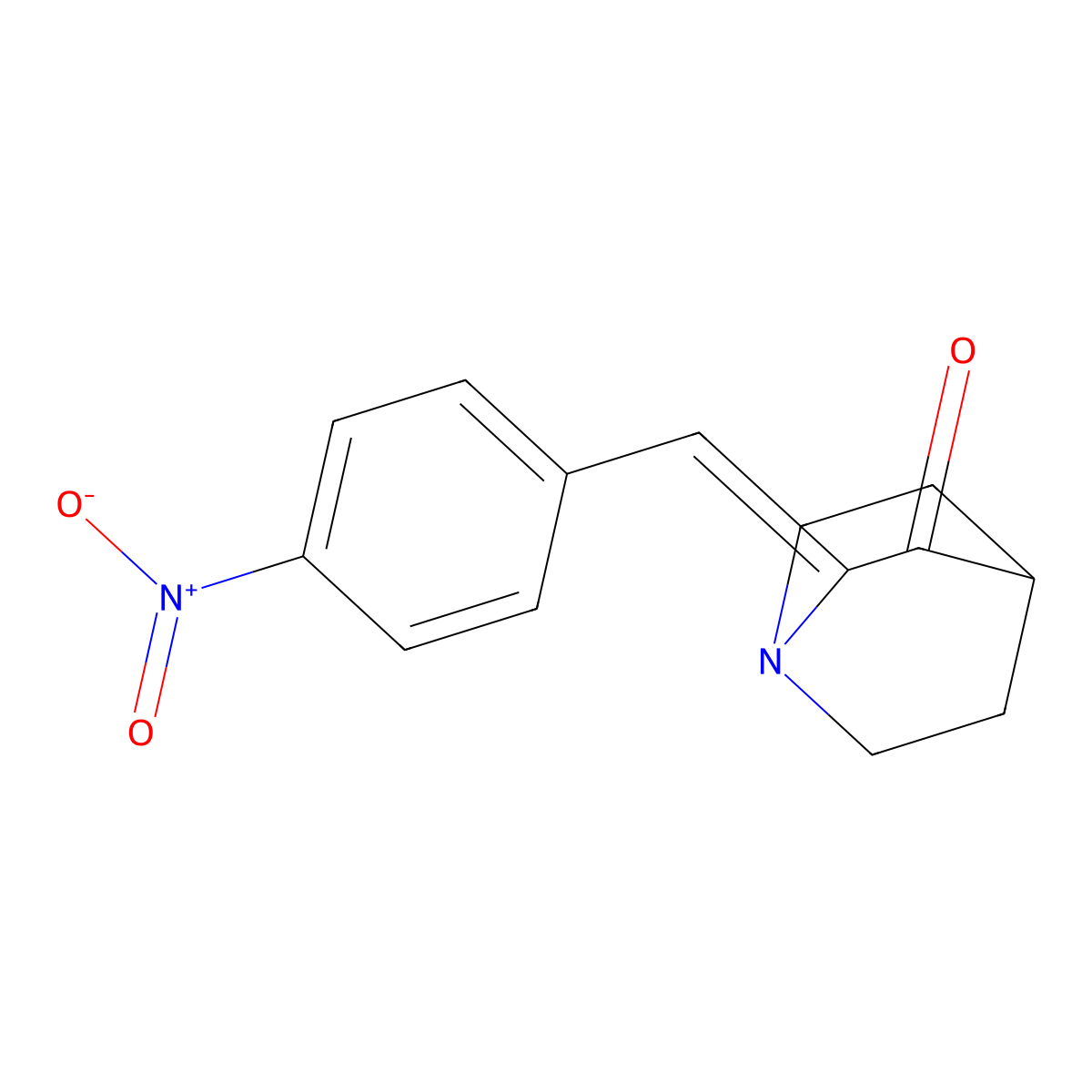 2-[(4-Nitrophenyl)methylene]-3-quinuclidinone molecular structure, CAS 78961-43-0