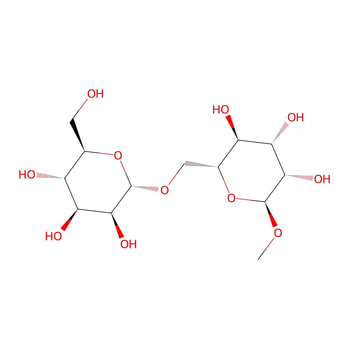 Methyl 6-O-mannopyranosylmannopyranoside molecular structure, CAS 78962-39-7