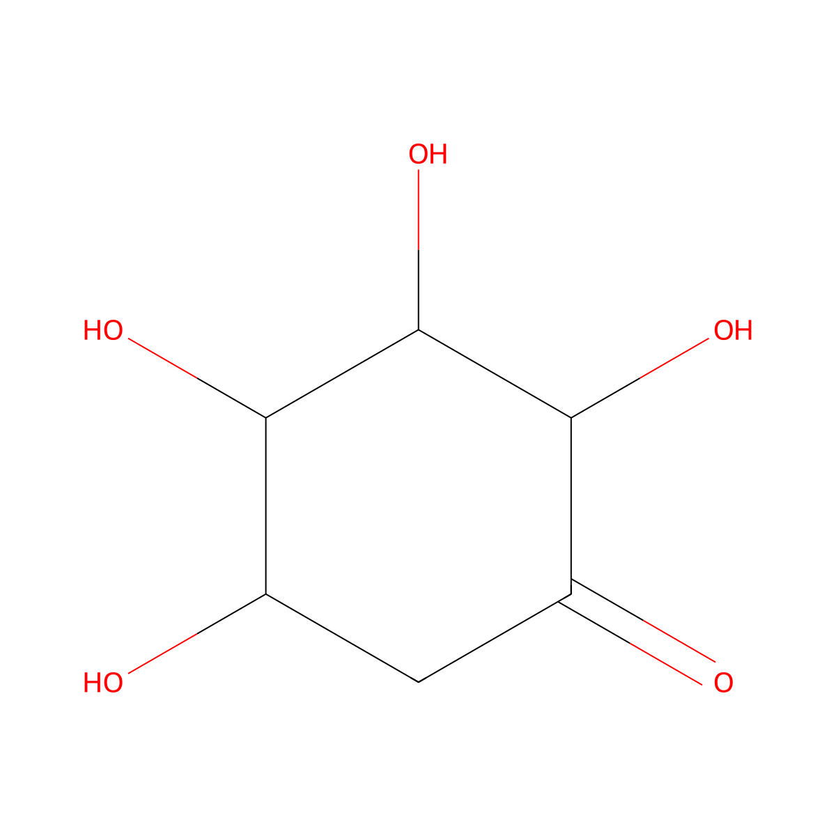 2-Deoxy-scyllo-inosose molecular structure, CAS 78963-40-3