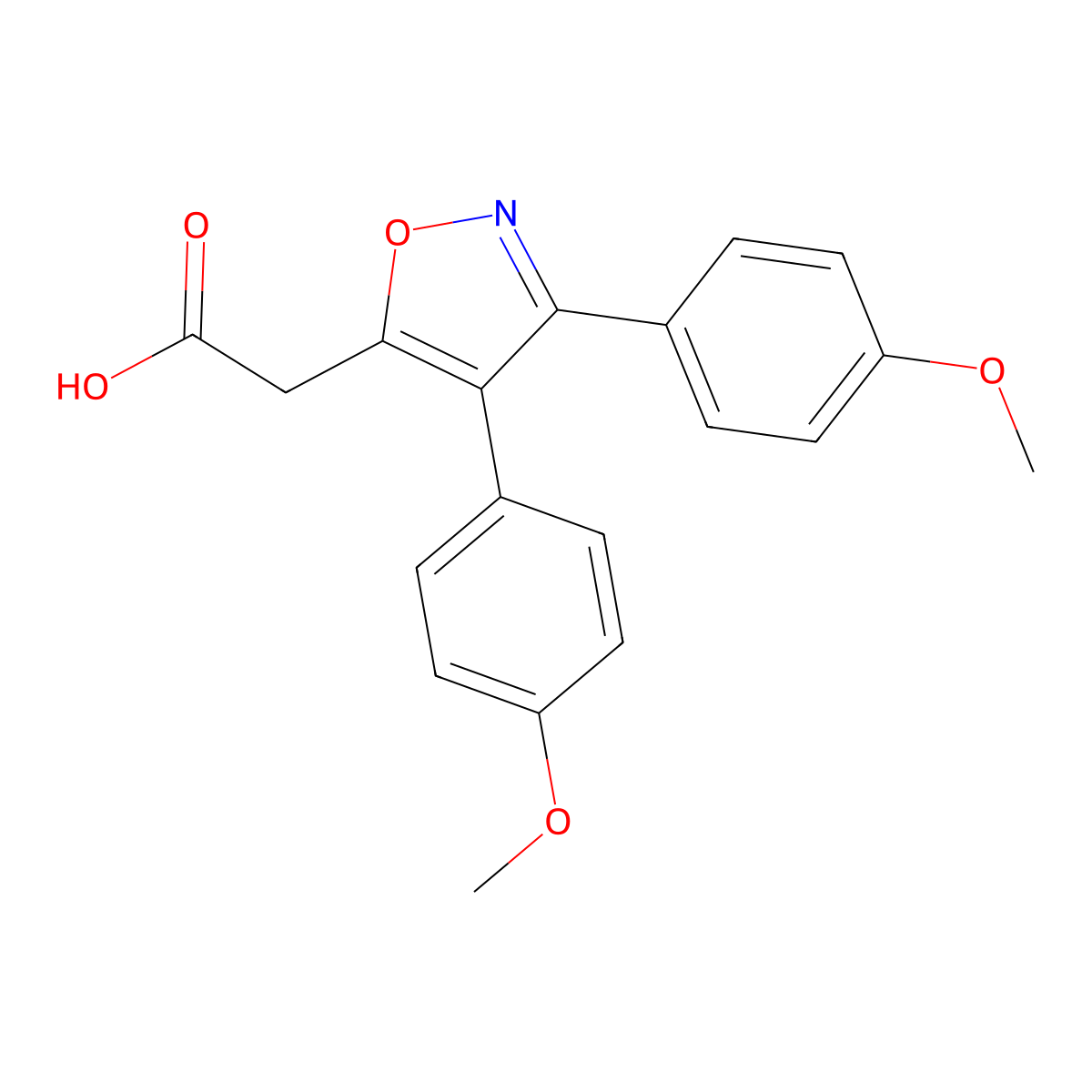 Mofezolac molecular structure, CAS 78967-07-4