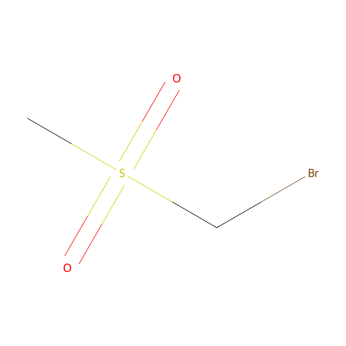 Bromo(methanesulfonyl)methane molecular structure, CAS 78967-61-0