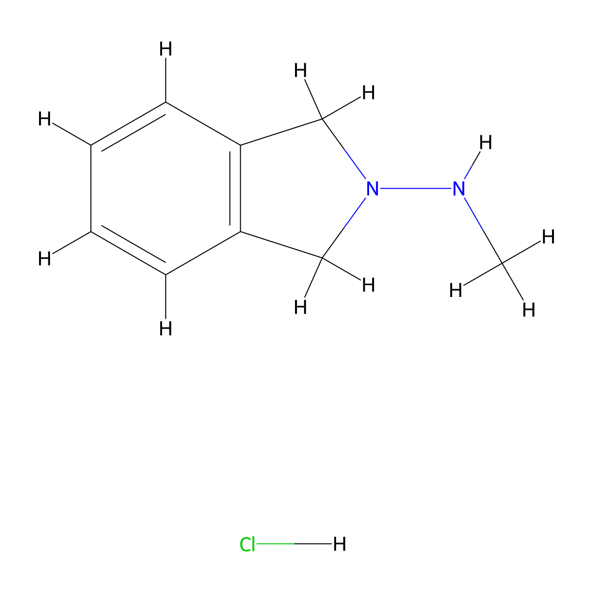 N-Methylisoindolin-2-amine hydrochloride molecular structure, CAS 78976-51-9