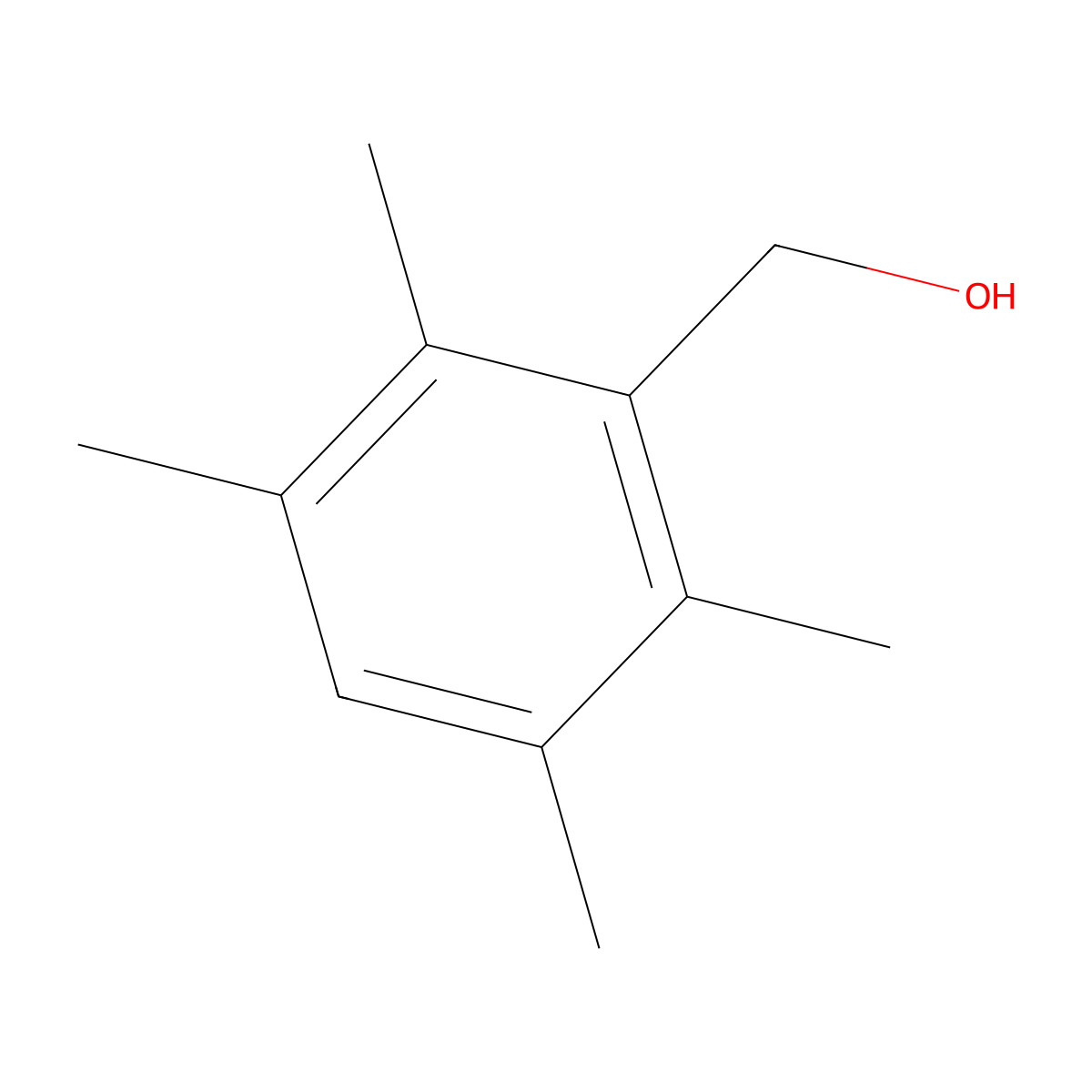 (2,3,5,6-Tetramethylphenyl)methanol molecular structure, CAS 78985-13-4