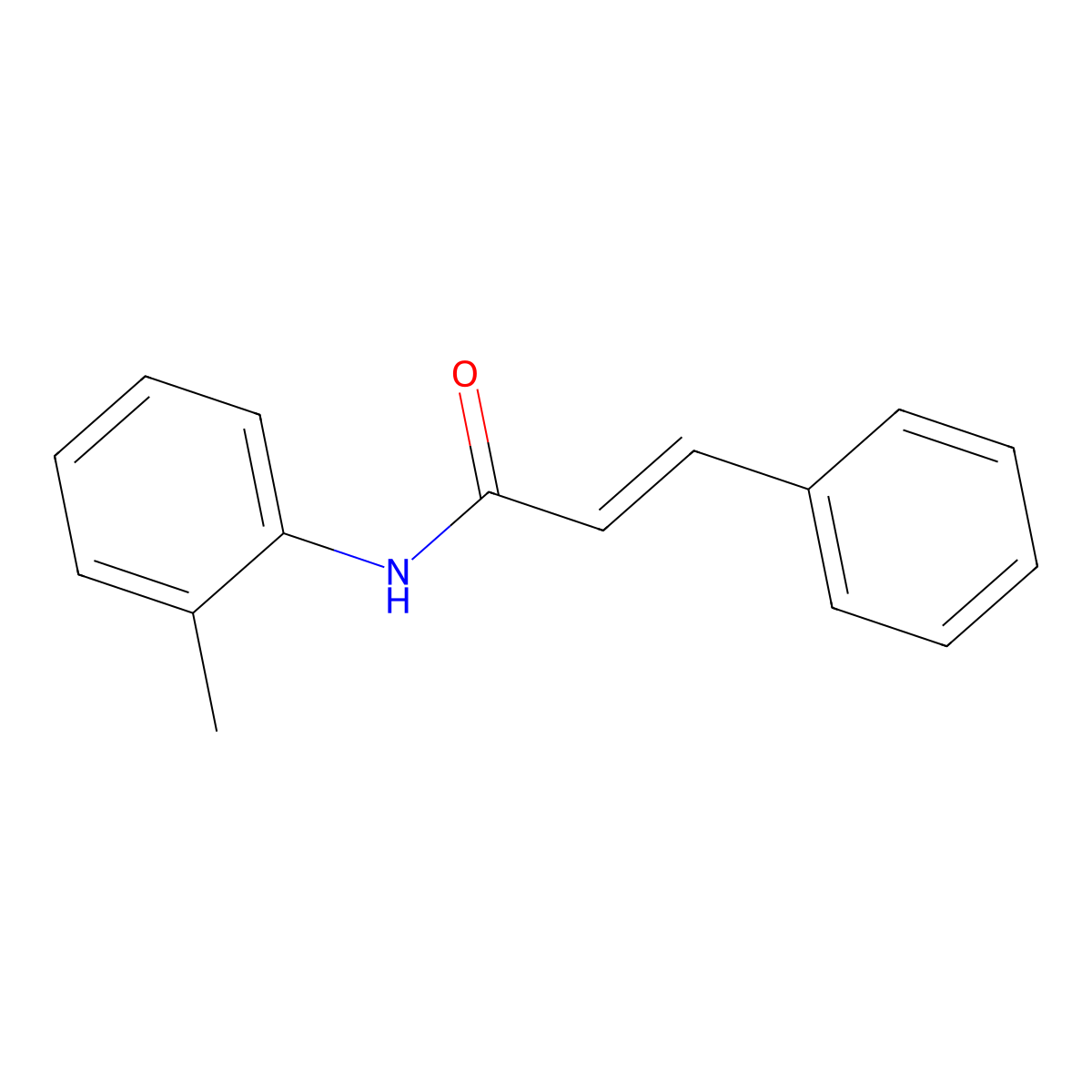 N-(2-methylphenyl)-3-phenylprop-2-enamide molecular structure, CAS 78987-21-0
