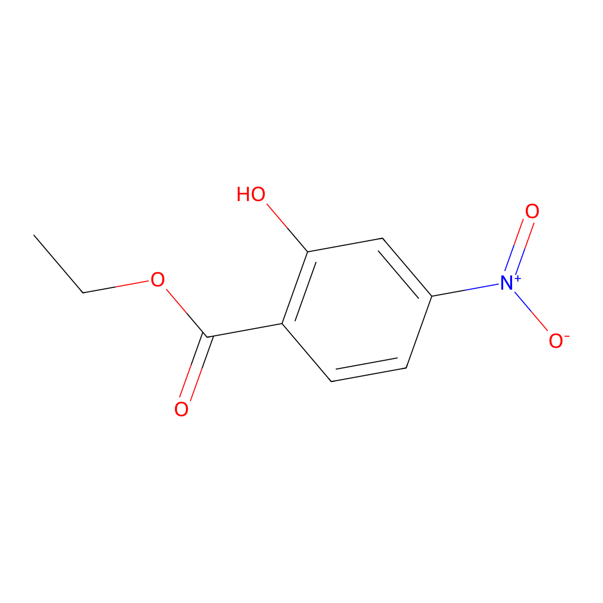 Ethyl 2-hydroxy-4-nitrobenzoate molecular structure, CAS 78987-51-6