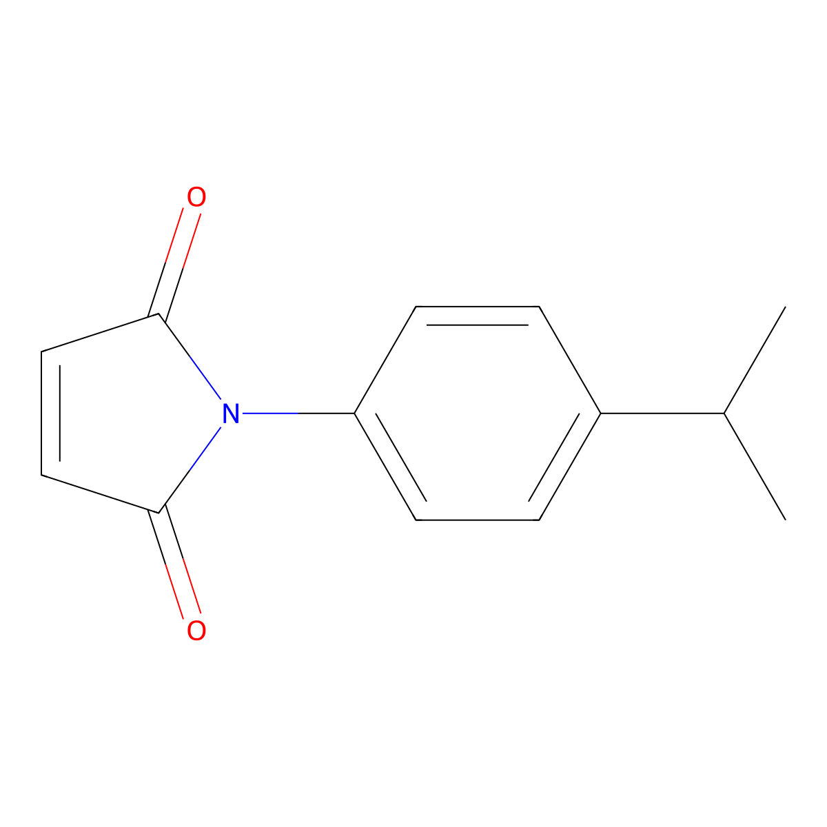 1-(4-isopropylphenyl)-1H-pyrrole-2,5-dione molecular structure, CAS 78987-56-1