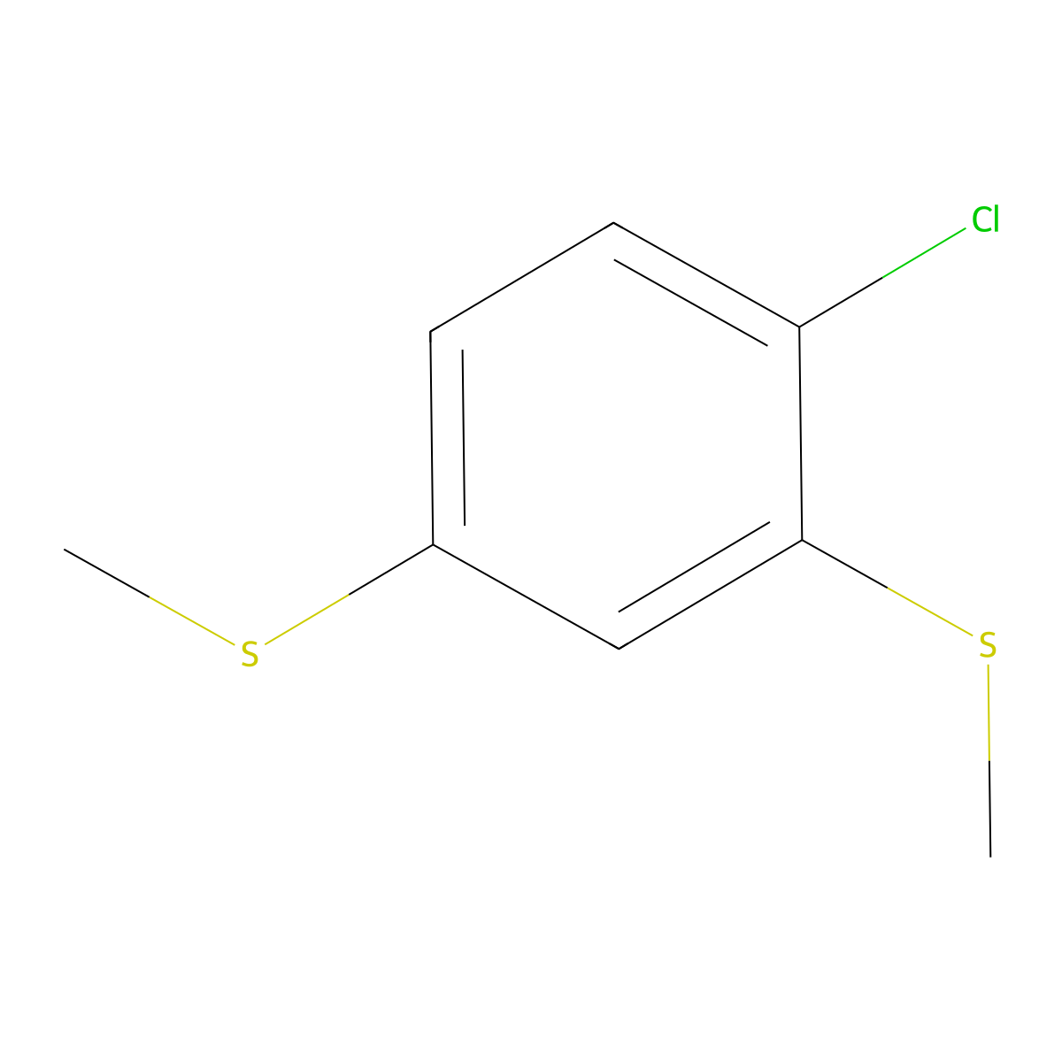 2,4-Bis-(methylthio)-1-chlorobenzene molecular structure, CAS 78987-58-3
