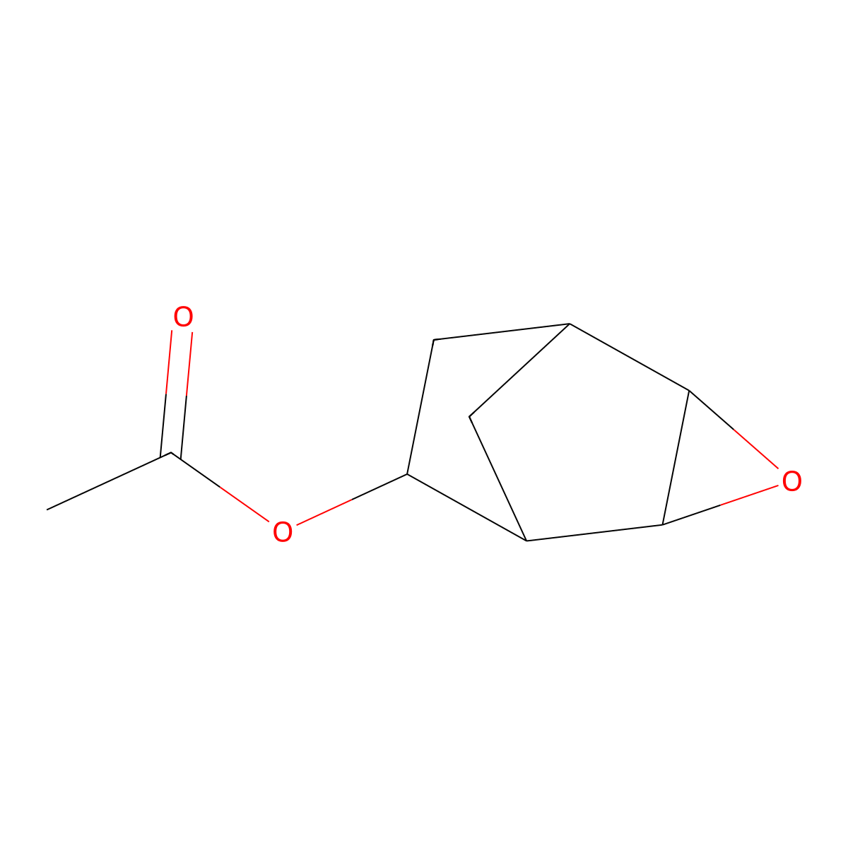 Acetic acid, 5,6-epoxynorbornan-2-yl ester molecular structure, CAS 78987-90-3