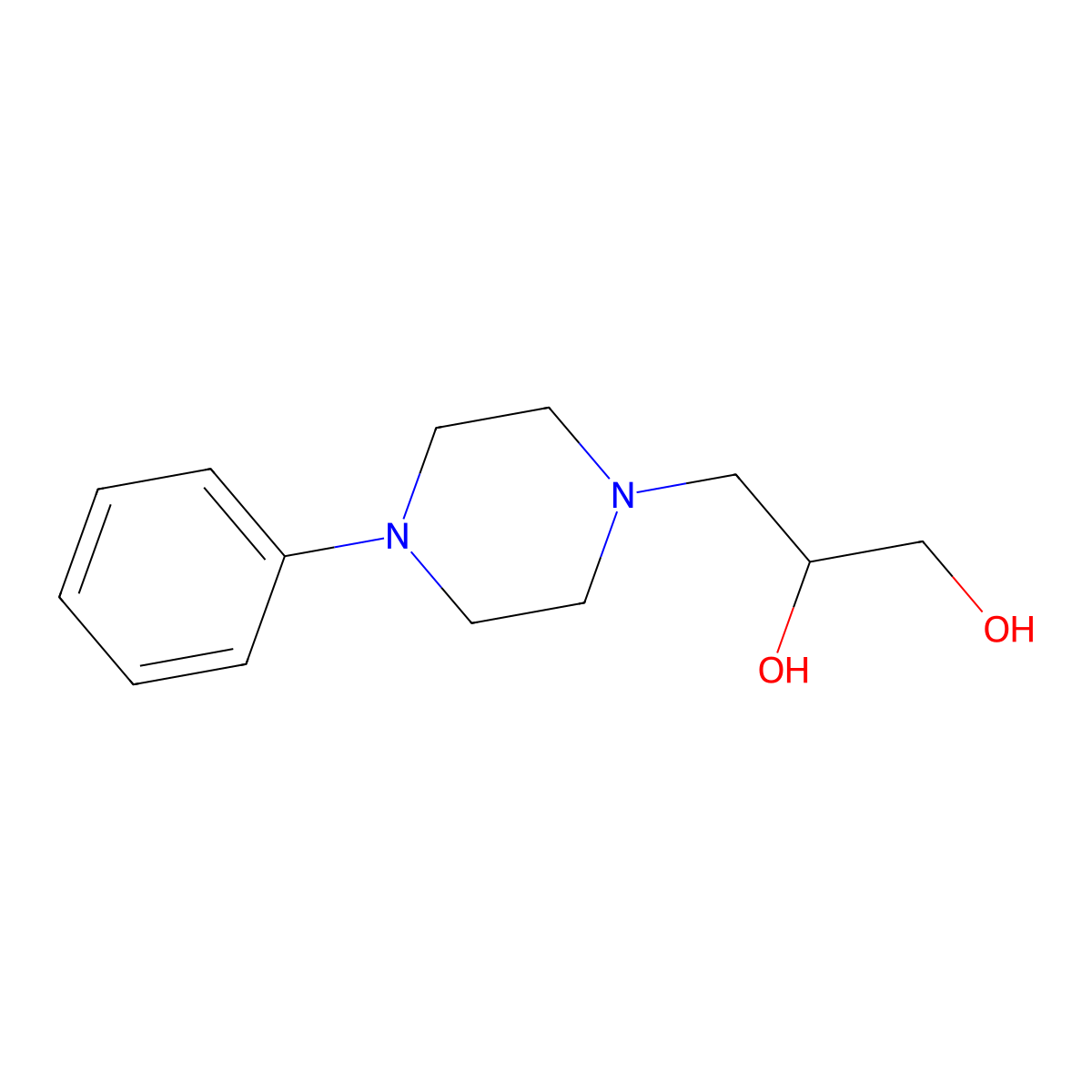 Levodropropizine molecular structure, CAS 78990-63-3