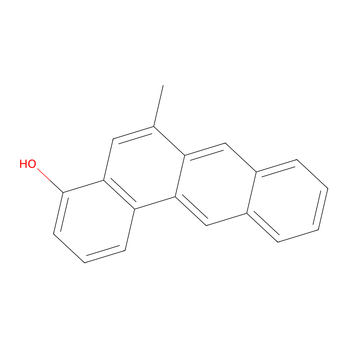 4-Hydroxy-6-methylbenz(a)anthracene molecular structure, CAS 78996-87-9