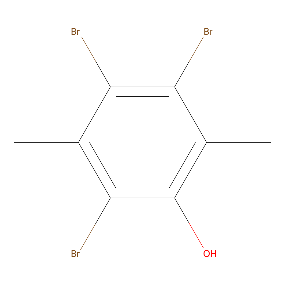 2,4,5-Tribromo-3,6-dimethylphenol molecular structure, CAS 78998-97-7