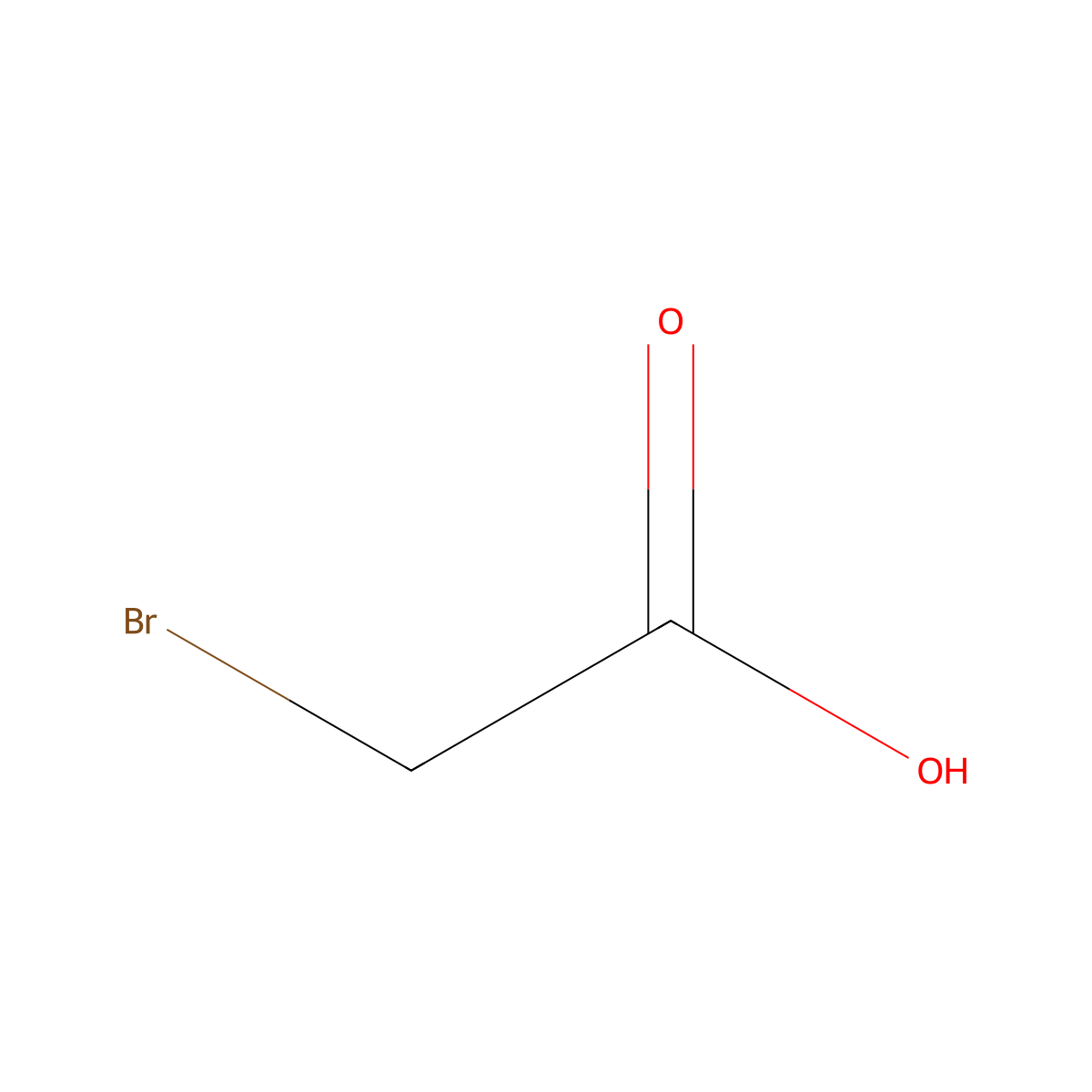 Bromoacetic Acid molecular structure, CAS 79-08-3