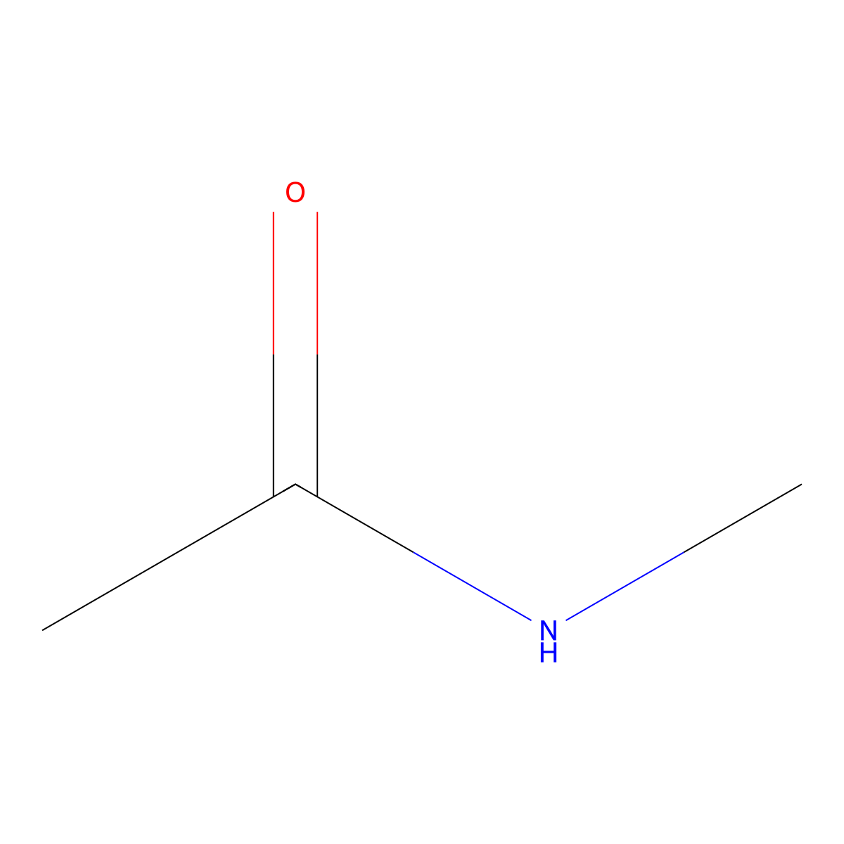 N-Methylacetamide molecular structure, CAS 79-16-3