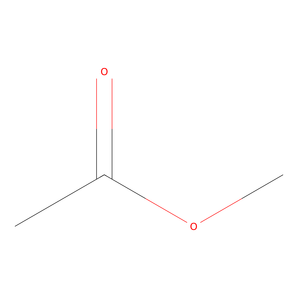 Methyl Acetate molecular structure, CAS 79-20-9