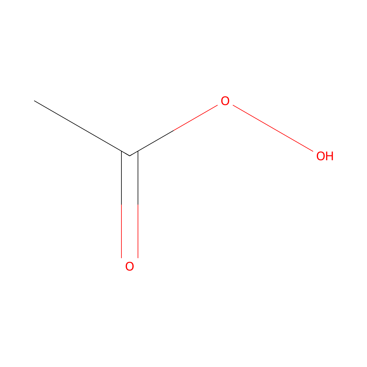 Peracetic Acid molecular structure, CAS 79-21-0