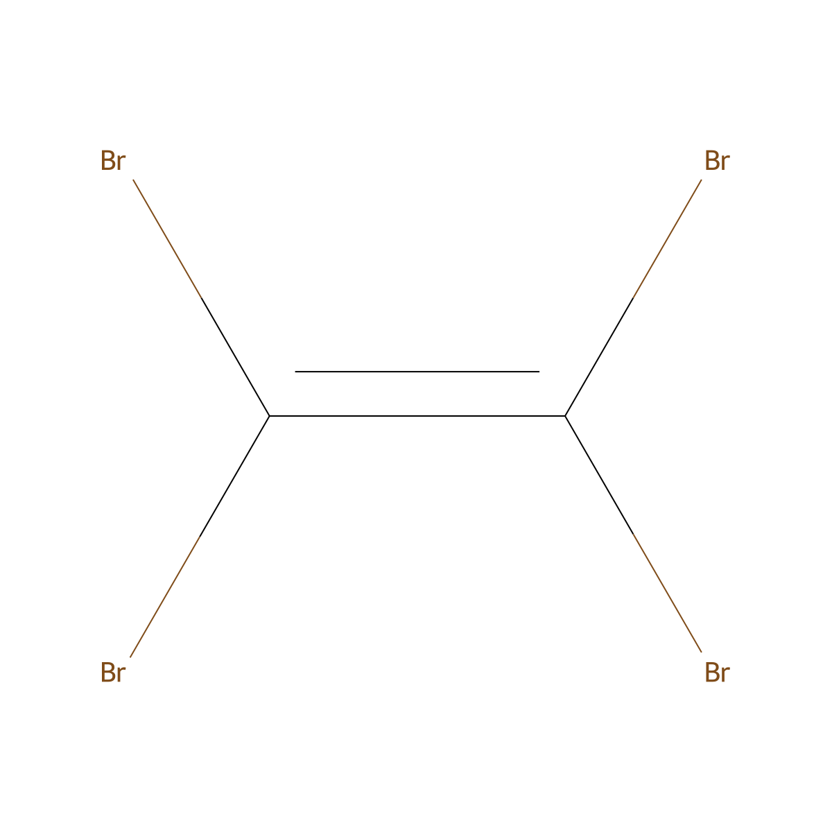 Ethene, 1,1,2,2-tetrabromo- molecular structure, CAS 79-28-7
