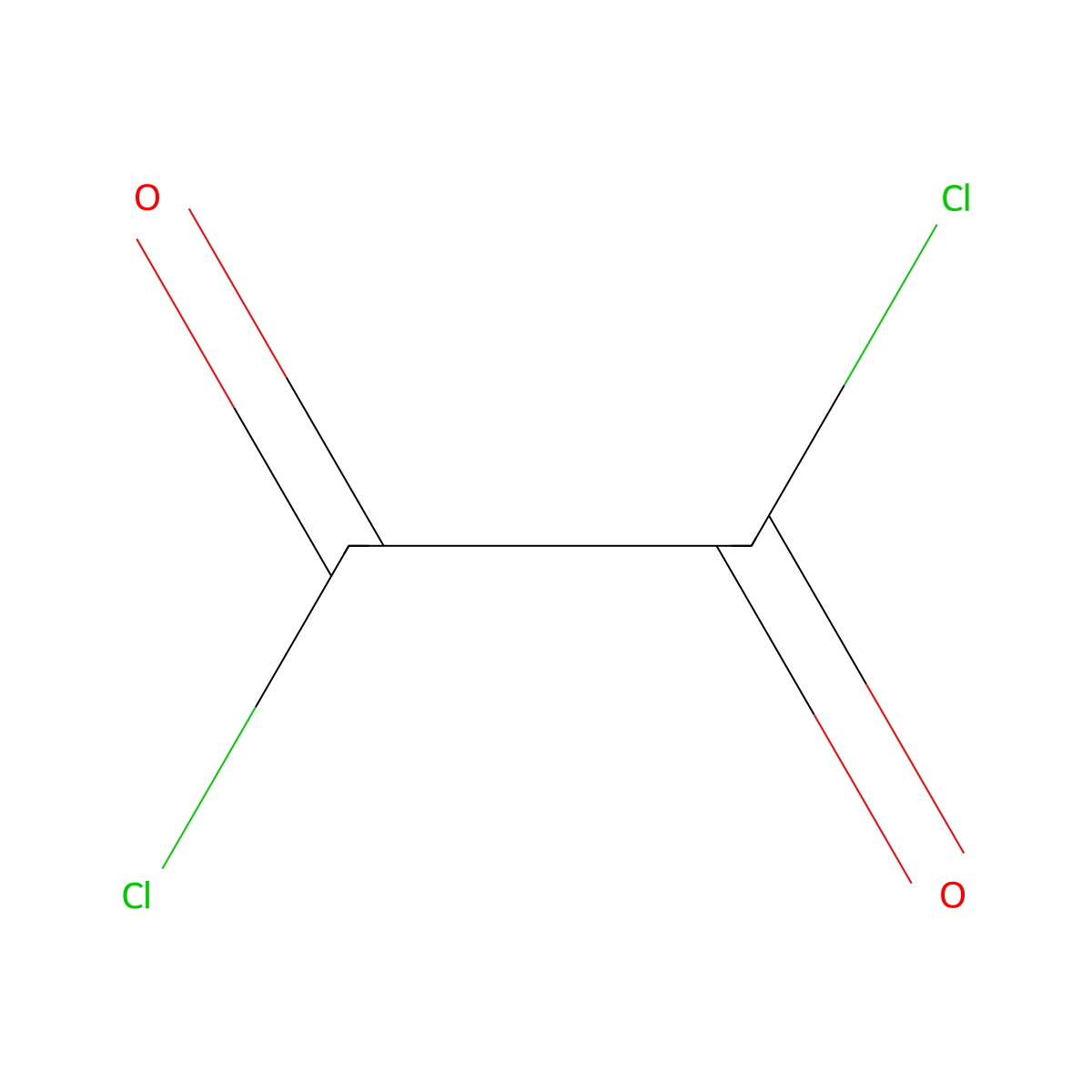 Oxalyl chloride molecular structure, CAS 79-37-8