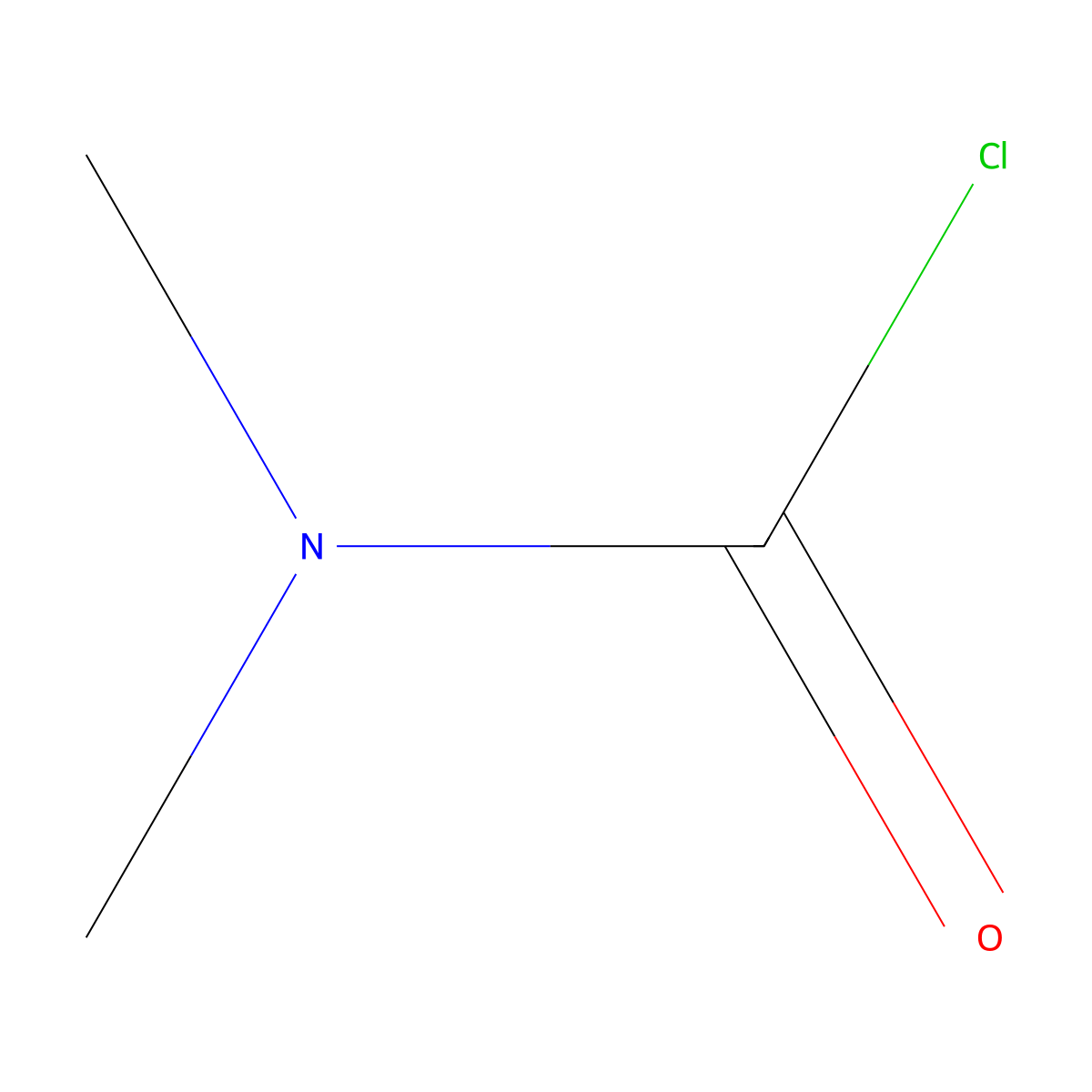 Dimethylcarbamoyl Chloride molecular structure, CAS 79-44-7