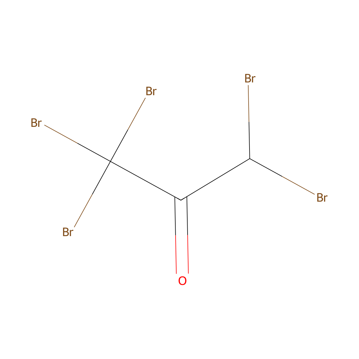 Pentabromoacetone molecular structure, CAS 79-49-2