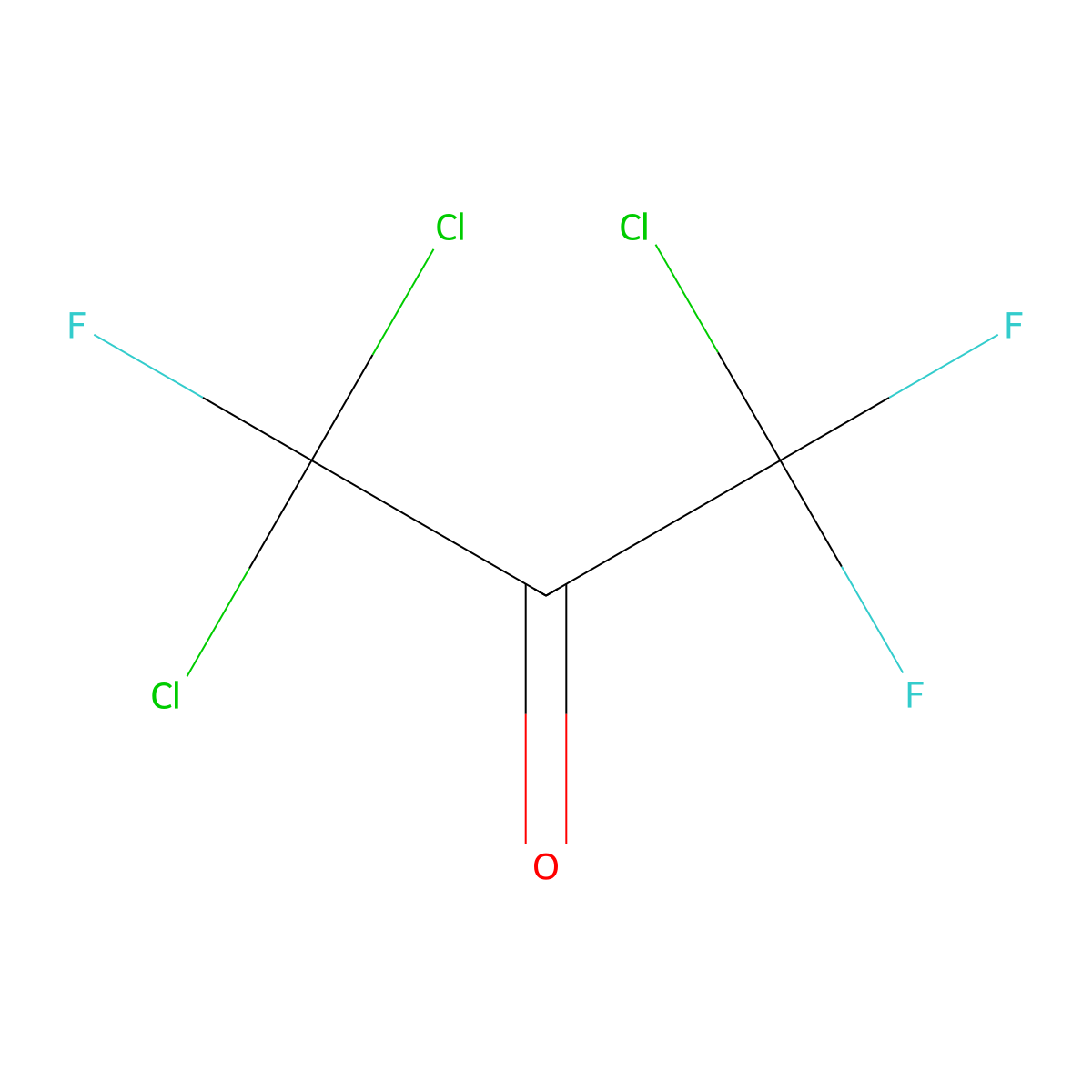 1,1,3-Trichlorotrifluoroacetone molecular structure, CAS 79-52-7