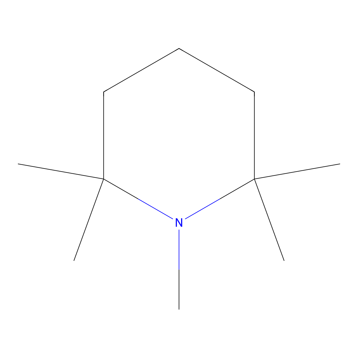 Pempidine molecular structure, CAS 79-55-0