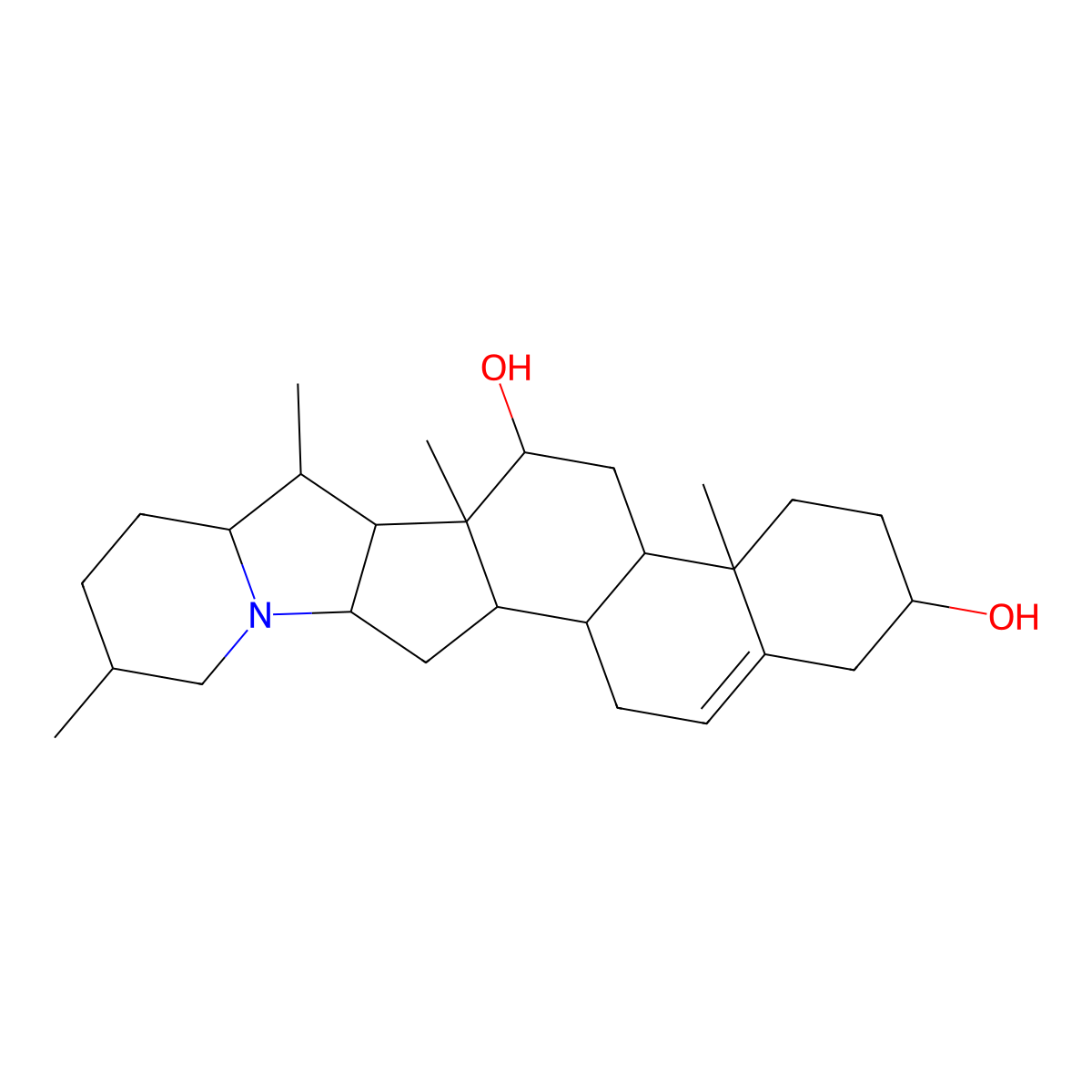 Rubijervine molecular structure, CAS 79-58-3