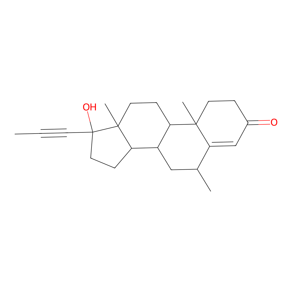 Dimethisterone molecular structure, CAS 79-64-1