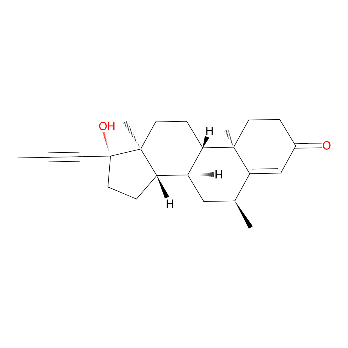 Dimethisterone molecular structure, CAS 79-64-1