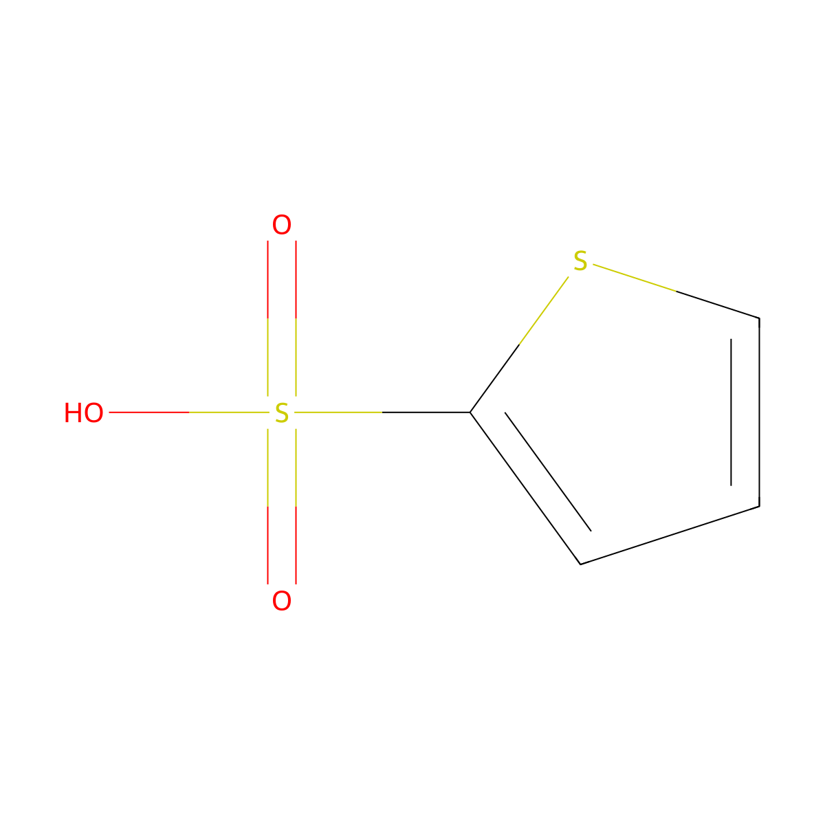 Thiophene-2-sulfonic acid molecular structure, CAS 79-84-5