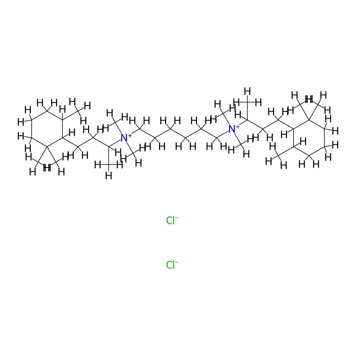Triclobisonium Chloride molecular structure, CAS 79-90-3