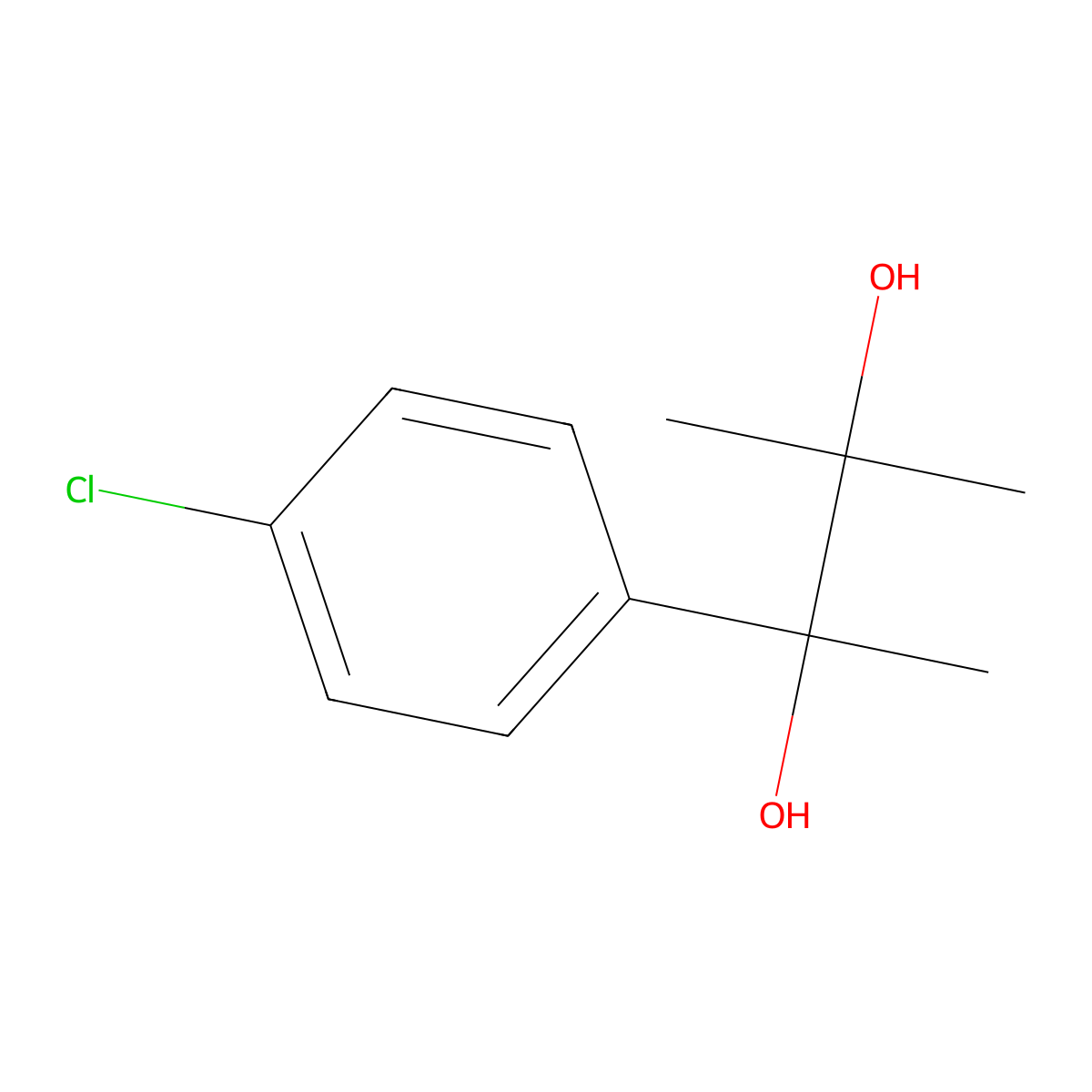 Phenaglycodol molecular structure, CAS 79-93-6