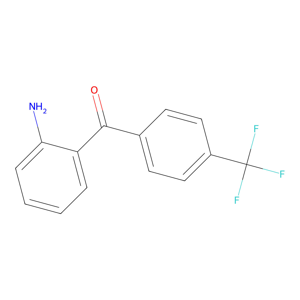 2-[4-(Trifluoromethyl)benzoyl]aniline molecular structure, CAS 790-10-3