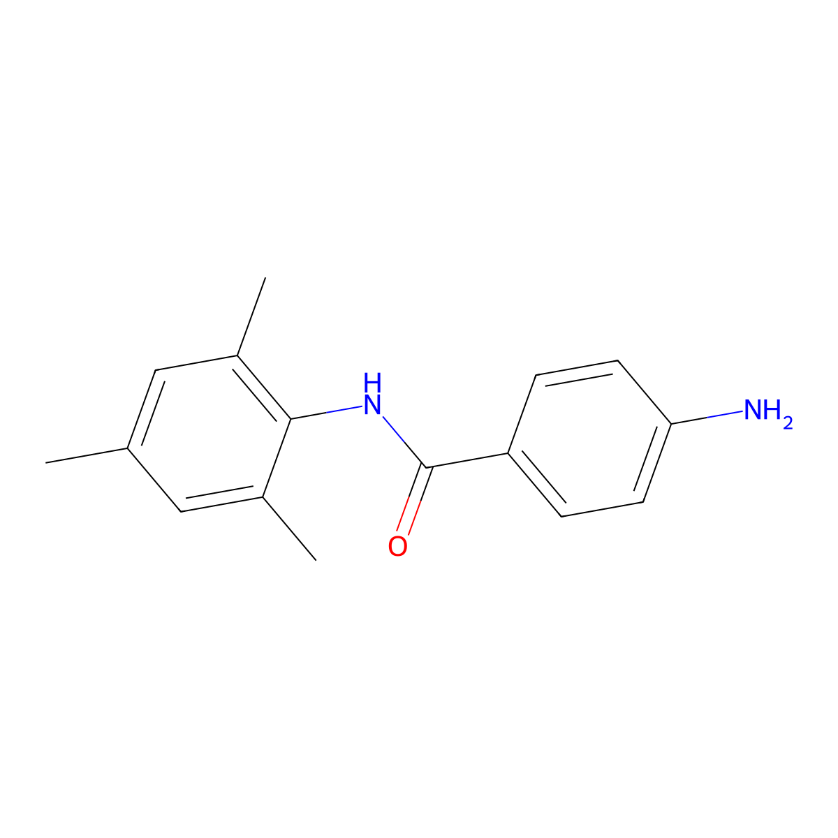 4-Amino-N-mesitylbenzamide molecular structure, CAS 790-54-5
