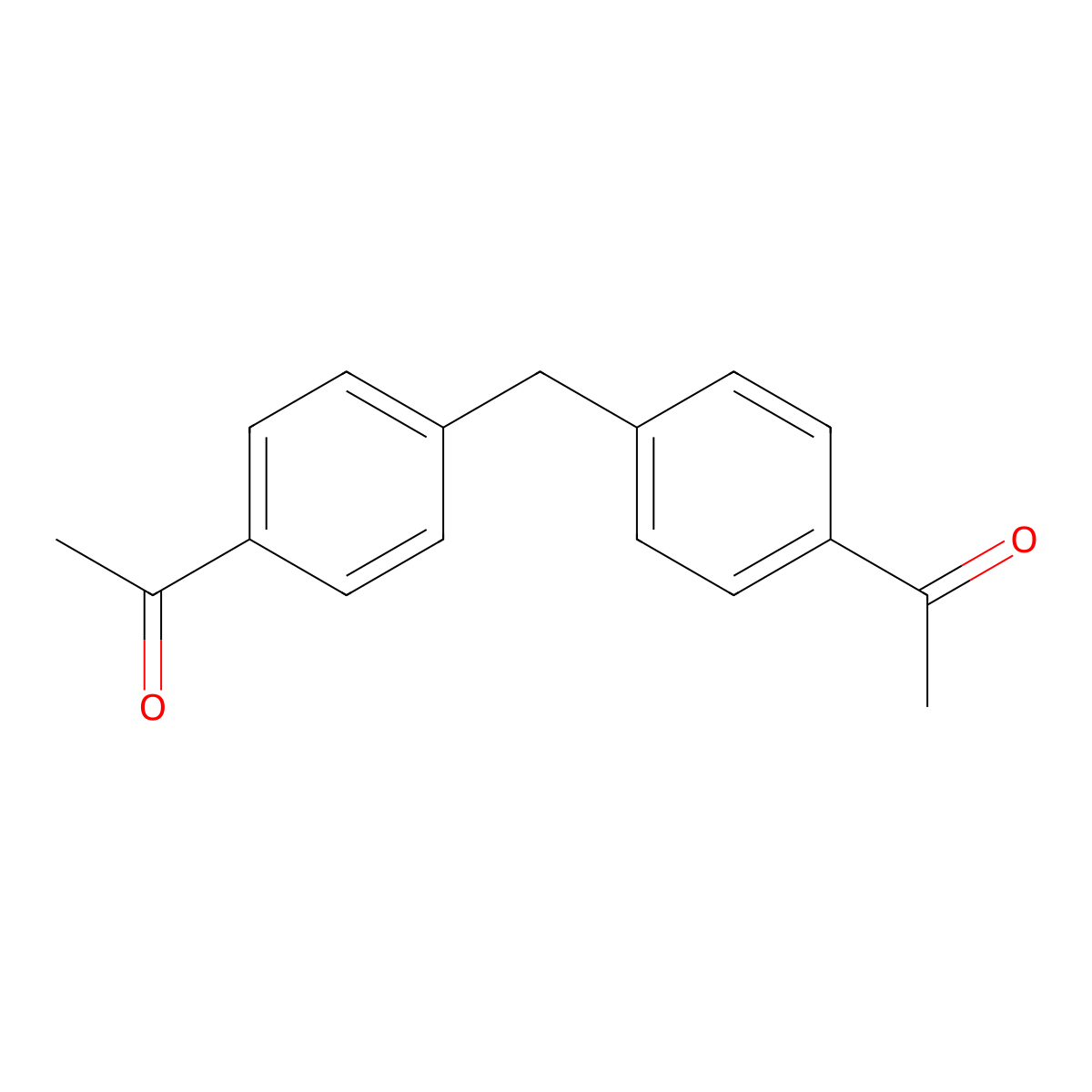 4,4'-Diacetyldiphenylmethane molecular structure, CAS 790-82-9