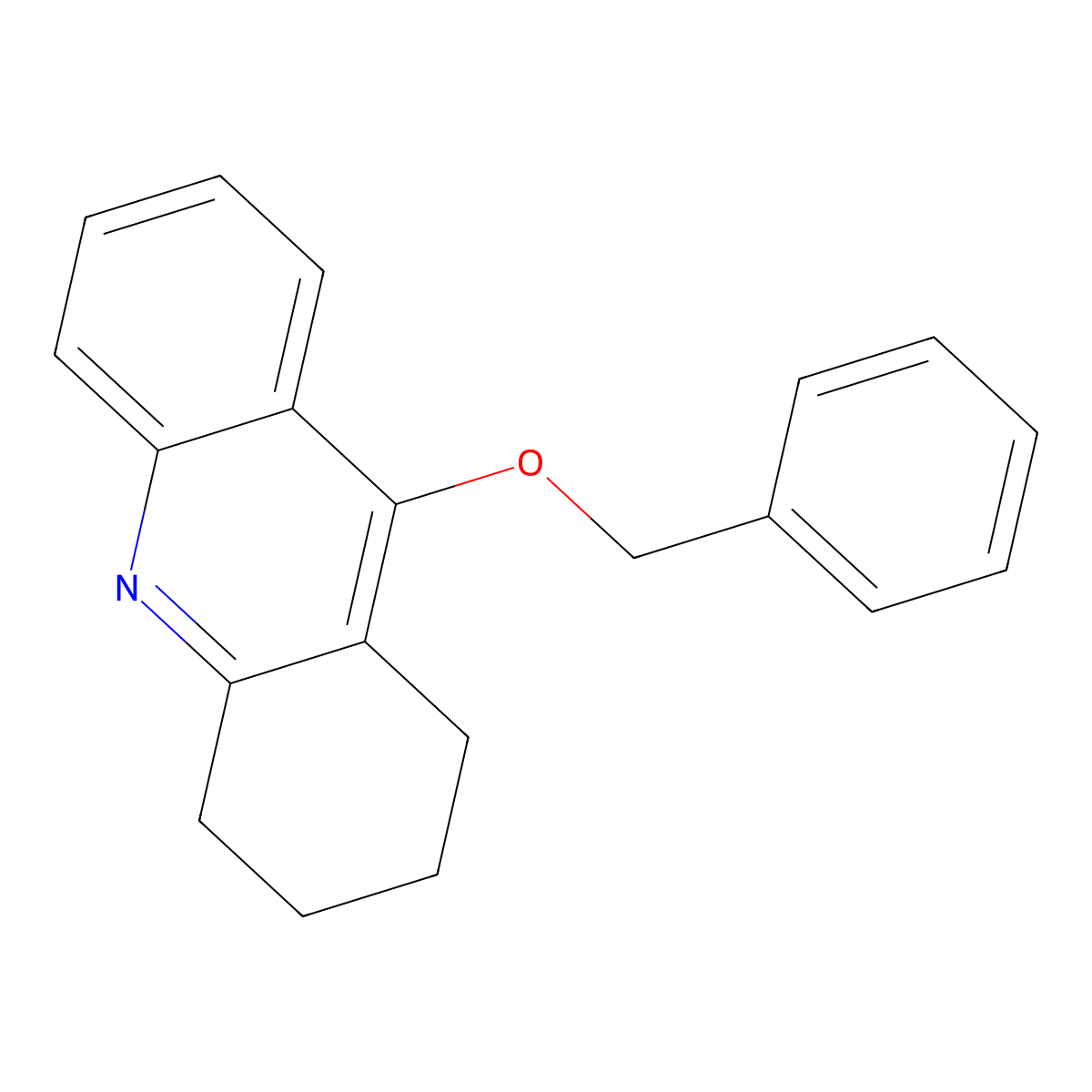 9-(Benzyloxy)-1,2,3,4-tetrahydroacridine molecular structure, CAS 79000-45-6