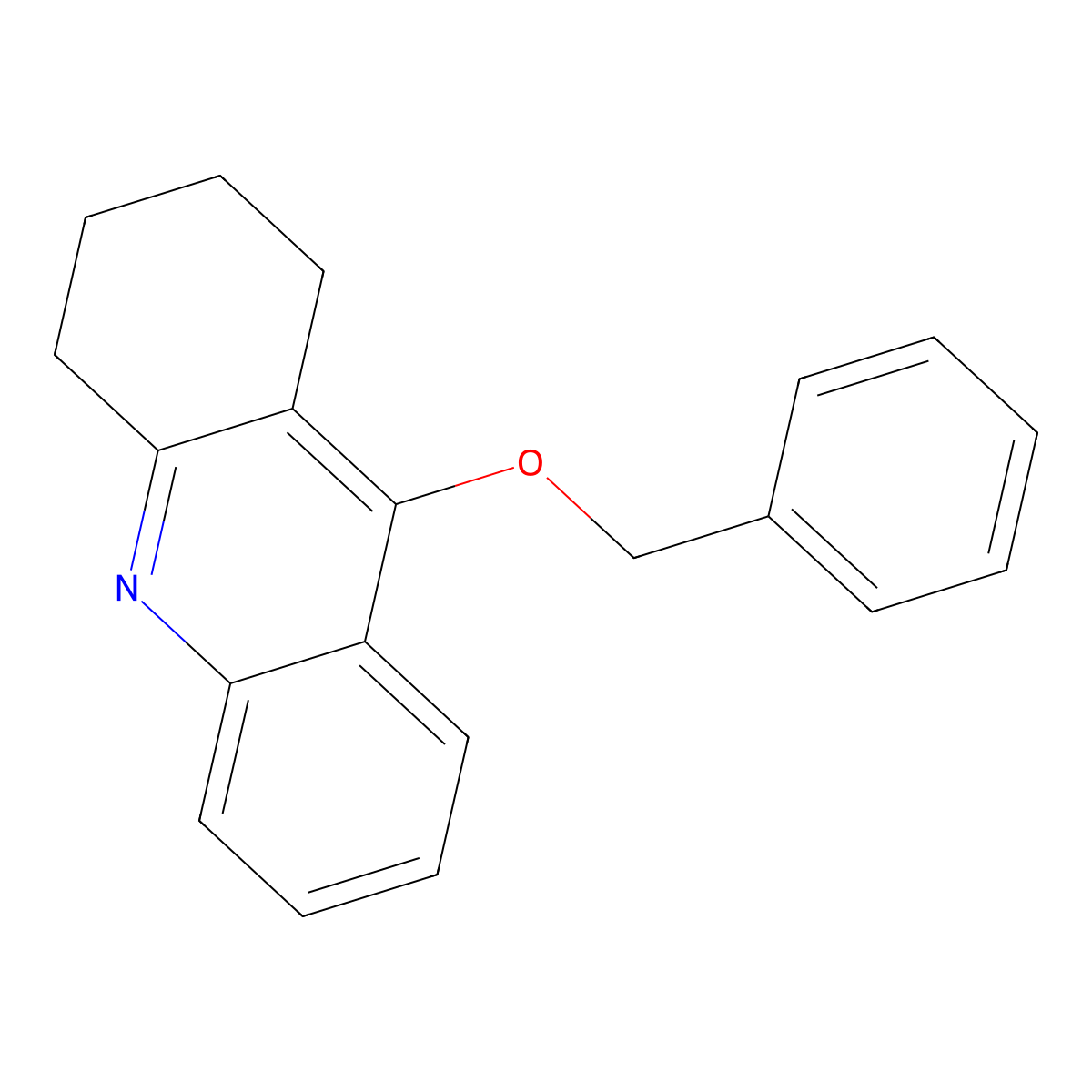 9-(Benzyloxy)-1,2,3,4-tetrahydroacridine molecular structure, CAS 79000-45-6