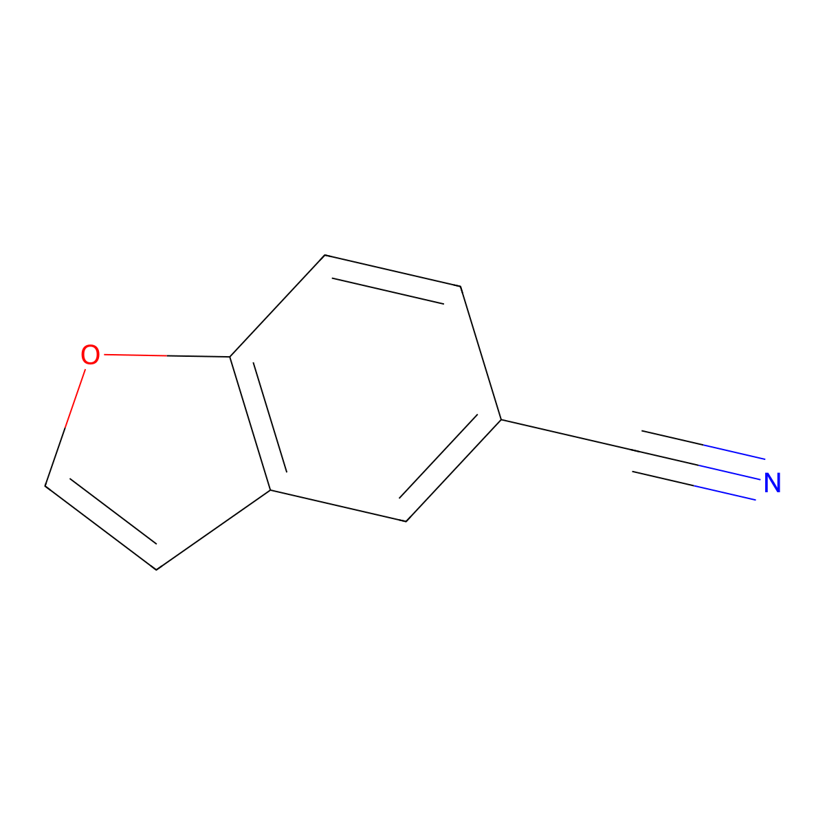 1-Benzofuran-5-carbonitrile molecular structure, CAS 79002-39-4