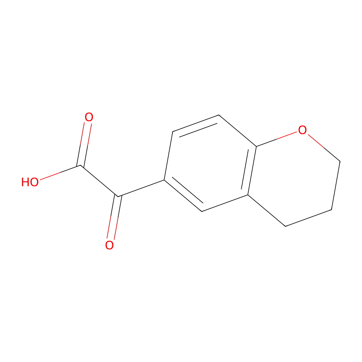 2-(Chroman-6-yl)-2-oxoacetic acid molecular structure, CAS 79002-46-3