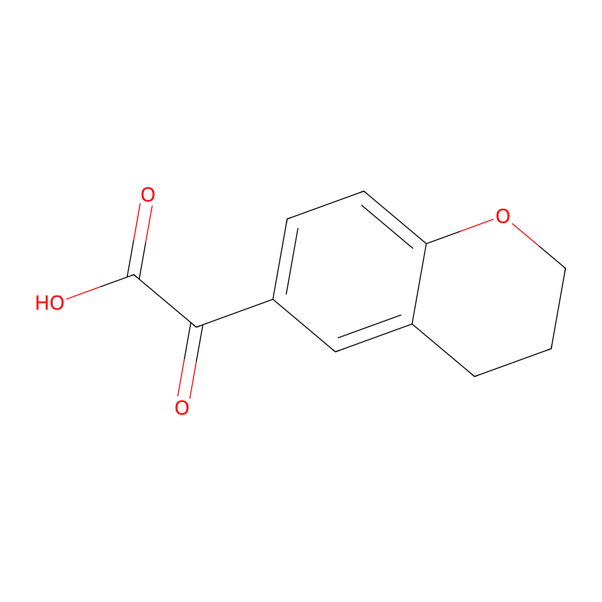 2-(Chroman-6-yl)-2-oxoacetic acid molecular structure, CAS 79002-46-3