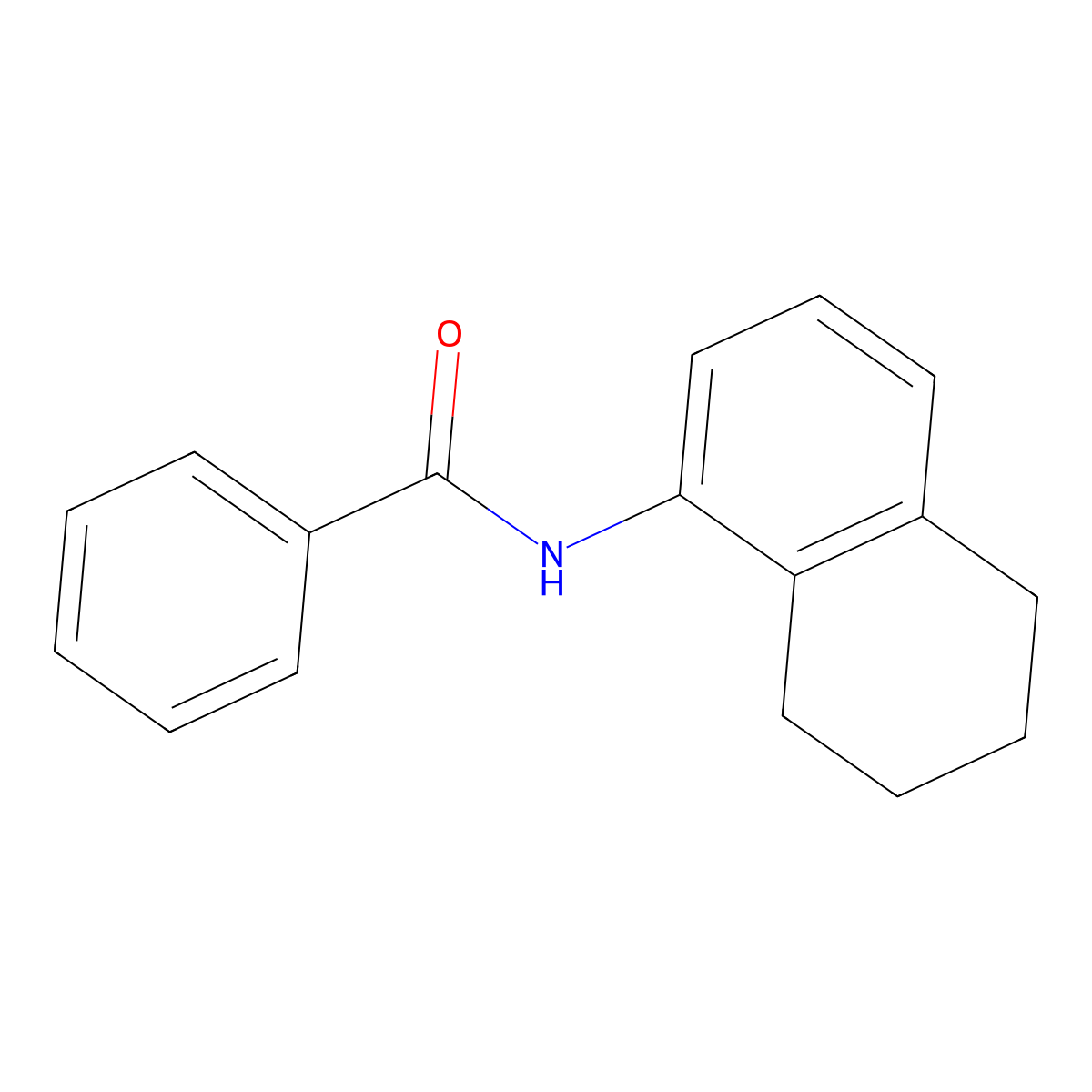 N-(5,6,7,8-Tetrahydro-1-naphthyl)benzamide molecular structure, CAS 79005-34-8