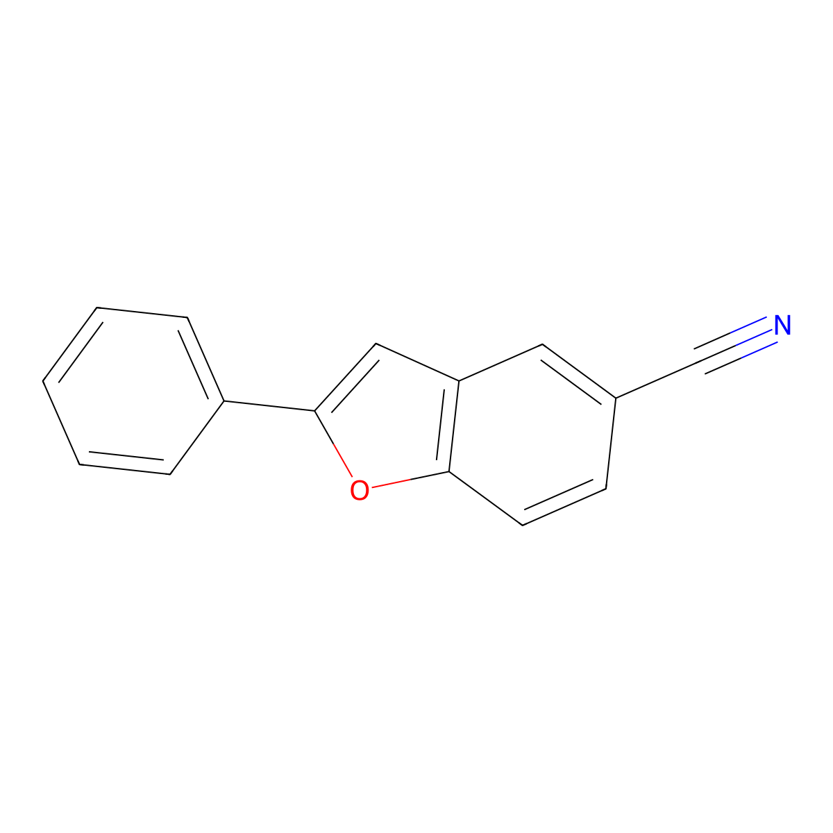 5-Cyano-2-phenyl-benzo[b]furan molecular structure, CAS 79008-77-8