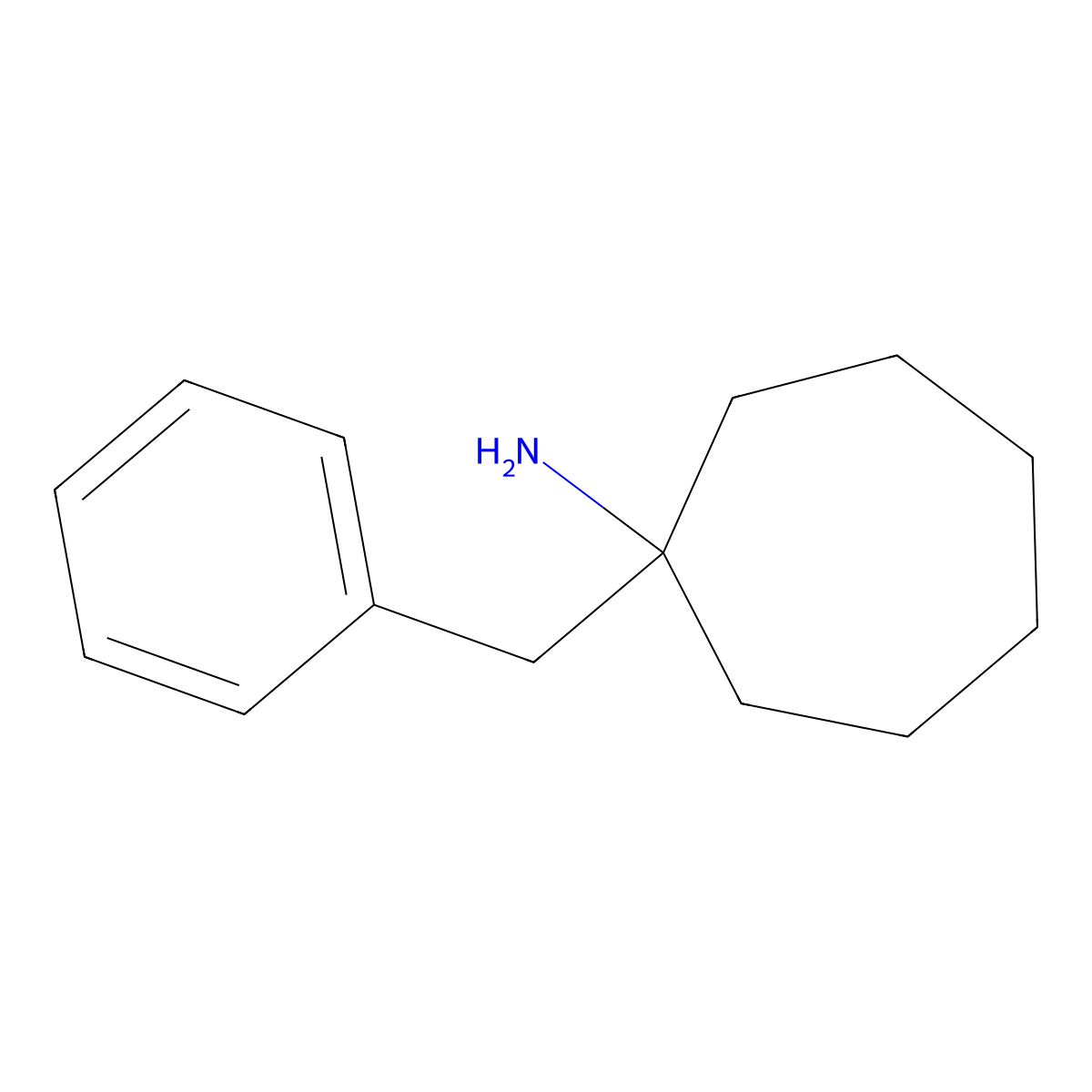 1-Benzylcycloheptan-1-amine molecular structure, CAS 790148-65-1