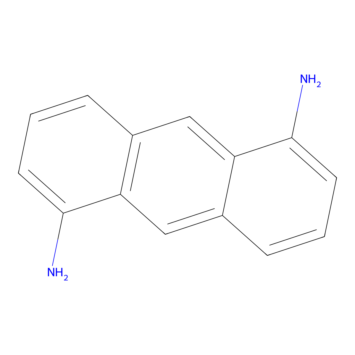 1,5-Anthracenediamine molecular structure, CAS 79015-49-9