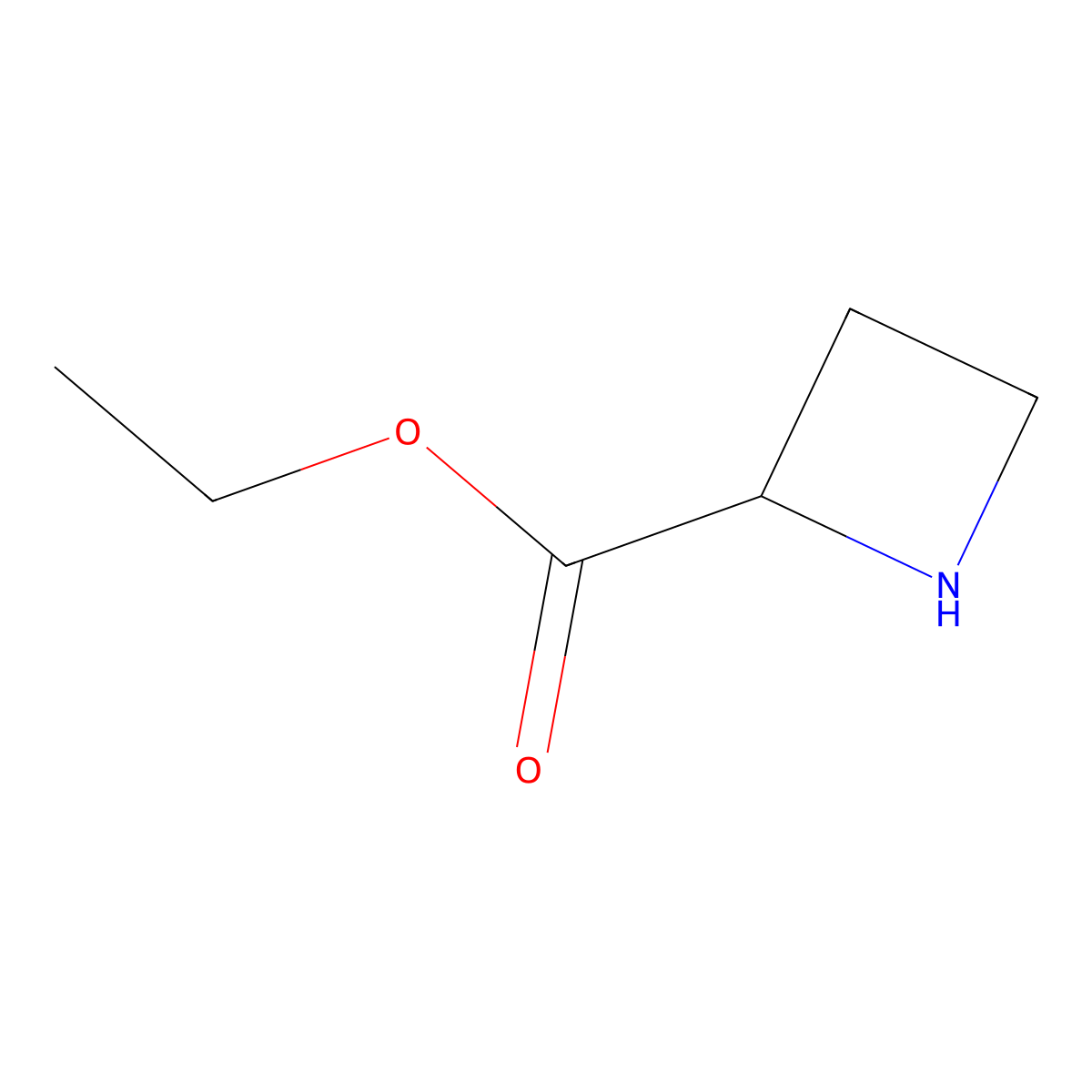 (S)-ethyl azetidine-2-carboxylate molecular structure, CAS 790165-87-6