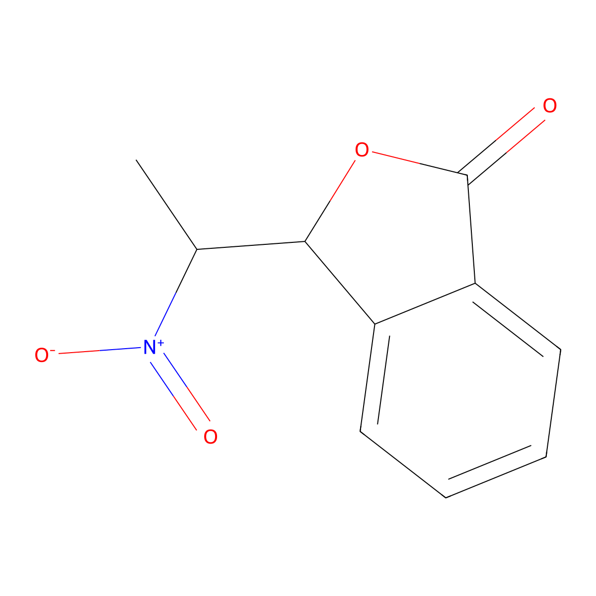 3-(1-nitroethyl)-2-benzofuran-1(3H)-one molecular structure, CAS 79017-08-6