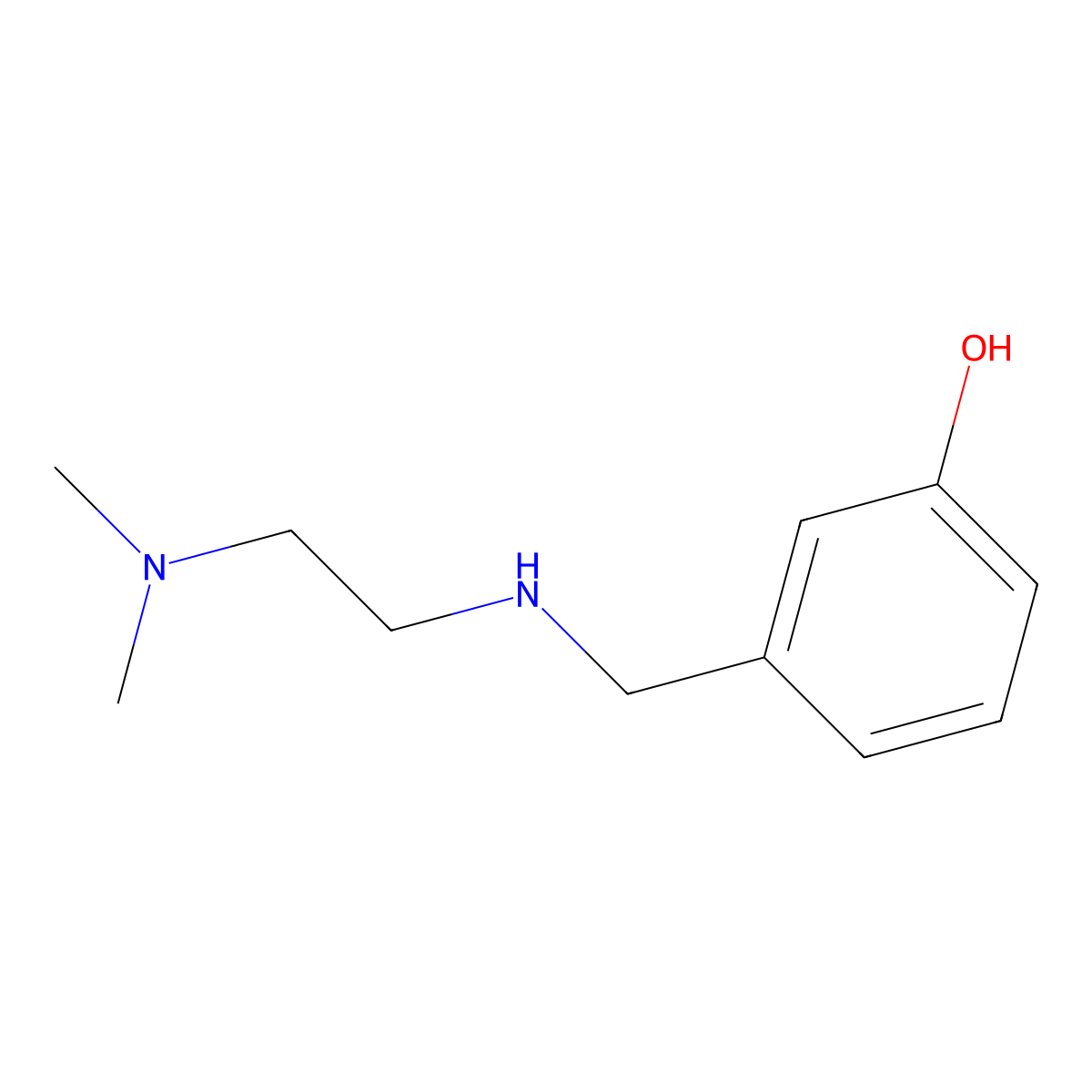 3-({[2-(Dimethylamino)ethyl]amino}methyl)phenol molecular structure, CAS 790189-60-5