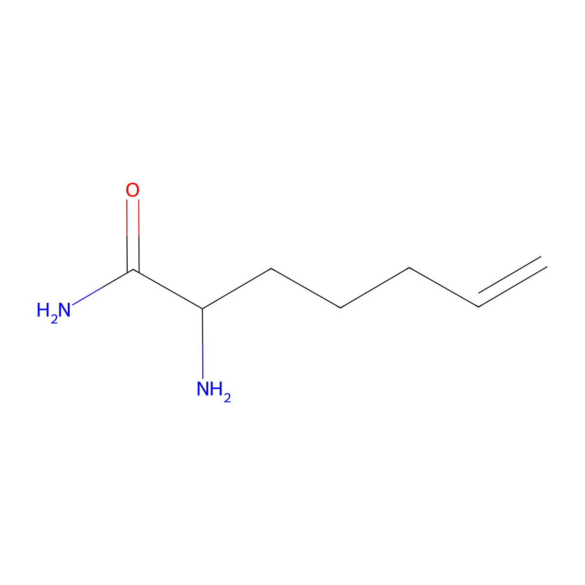 2-Aminohept-6-enamide molecular structure, CAS 790199-96-1